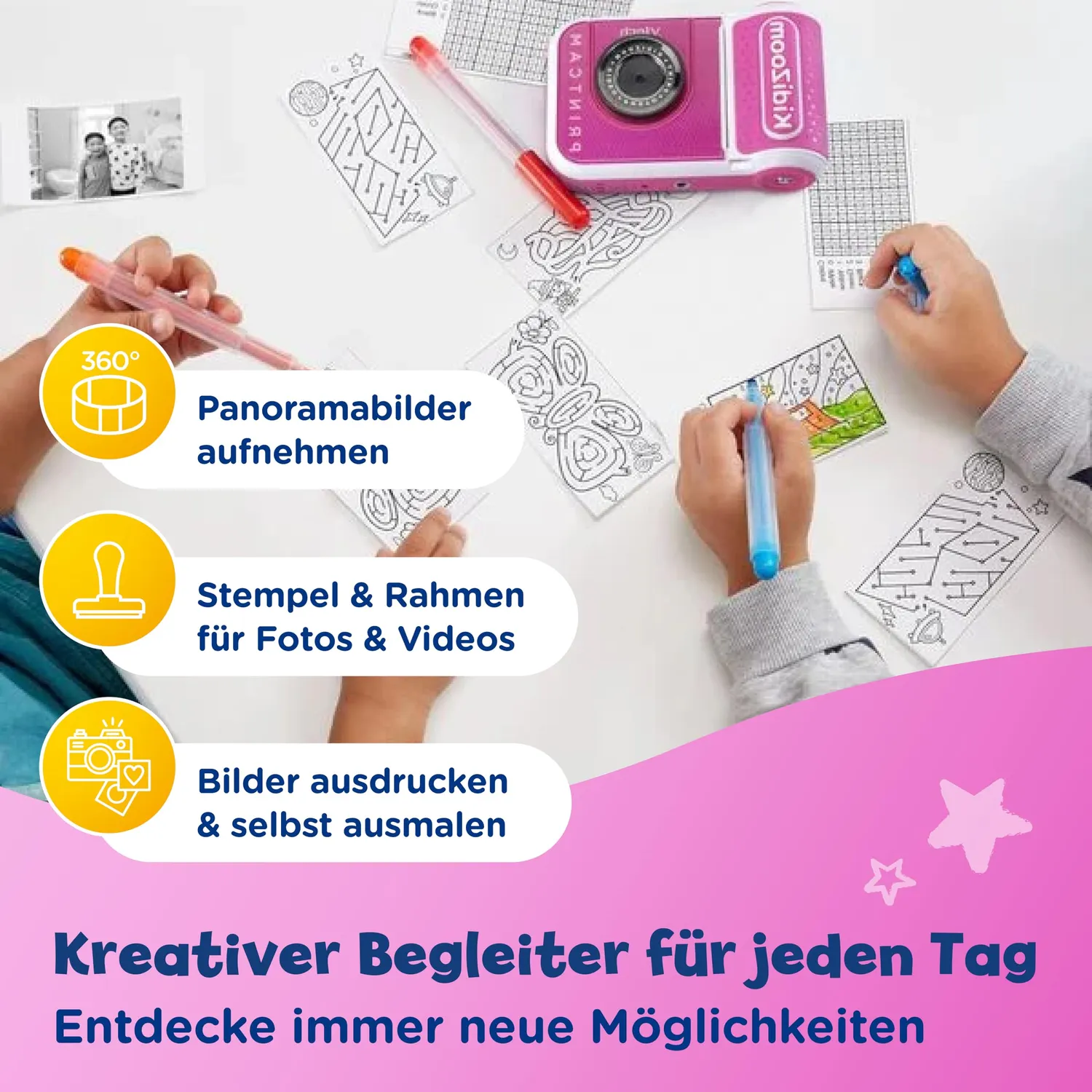 VTech KidiZoom Print Cam Kinderkamera mit Thermodruck