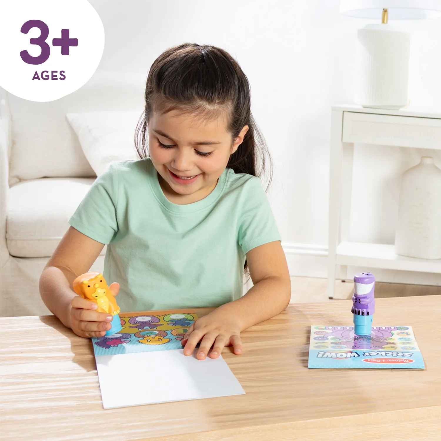 Melissa & Doug Sticker WOW Dinosaurier Stickerbuch 2er-Set 900 Sticker