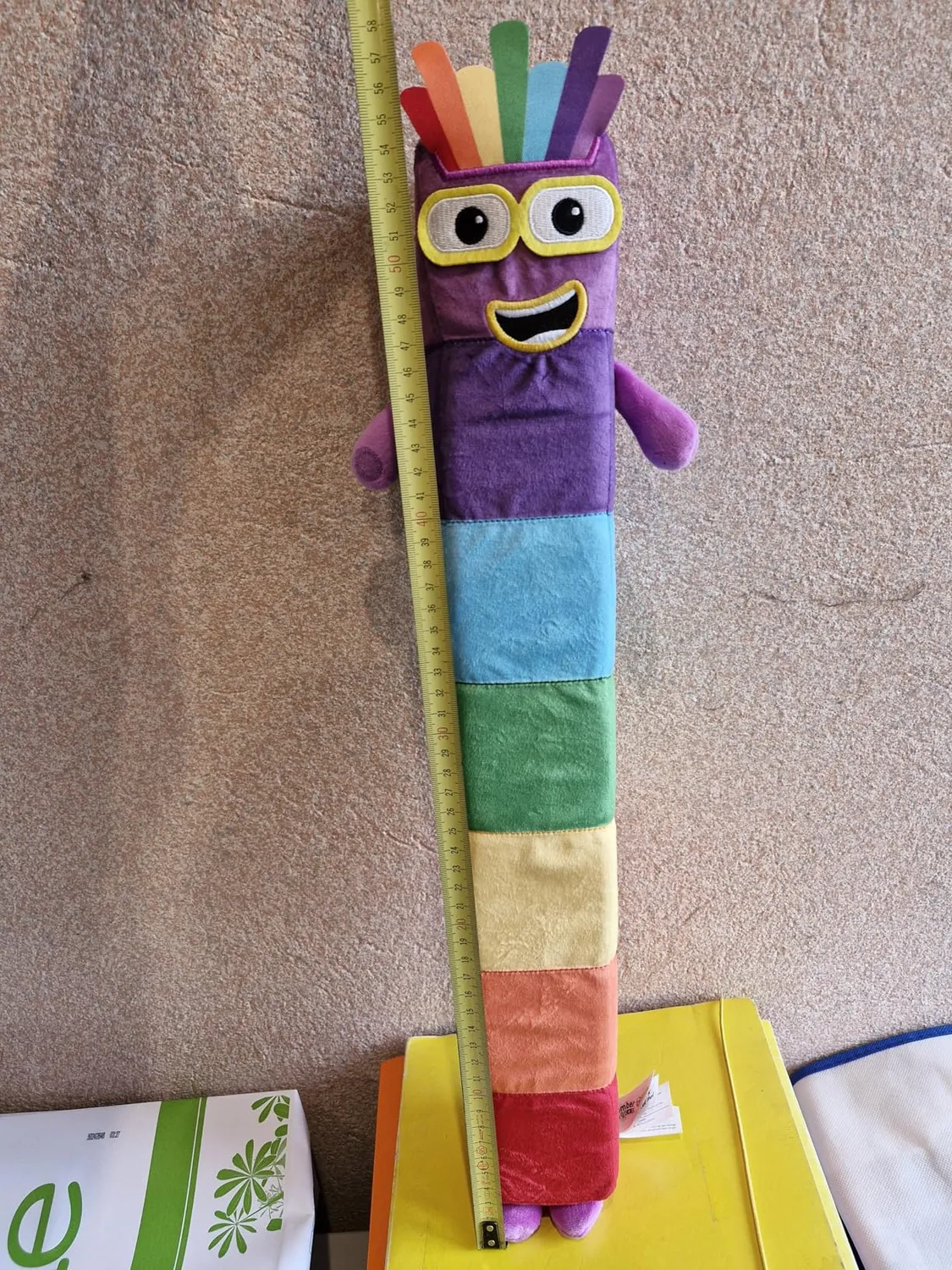 Learning Resources Numberblocks Sieben Plüschfigur 61 cm Regenbogen