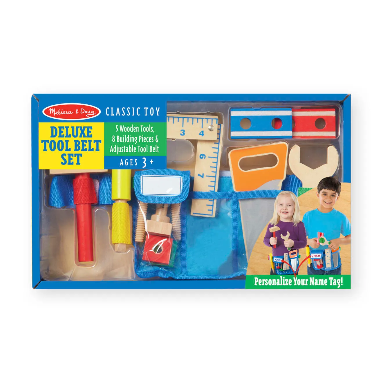 Melissa & Doug Tool Belt Werkzeuggürtel Holz Set
