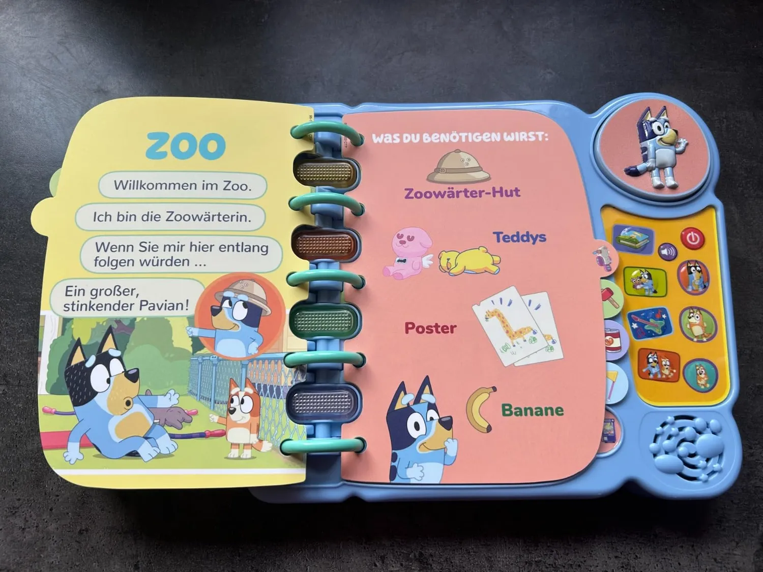 VTech Bluey Interaktives Lernspielbuch 14 Seiten mit Originalstimmen