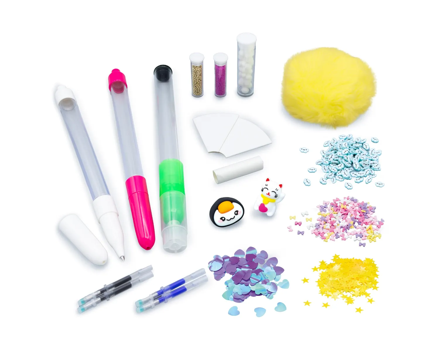 Buki France FK008 DIY-Stift Kawaii Bastelset Gelb