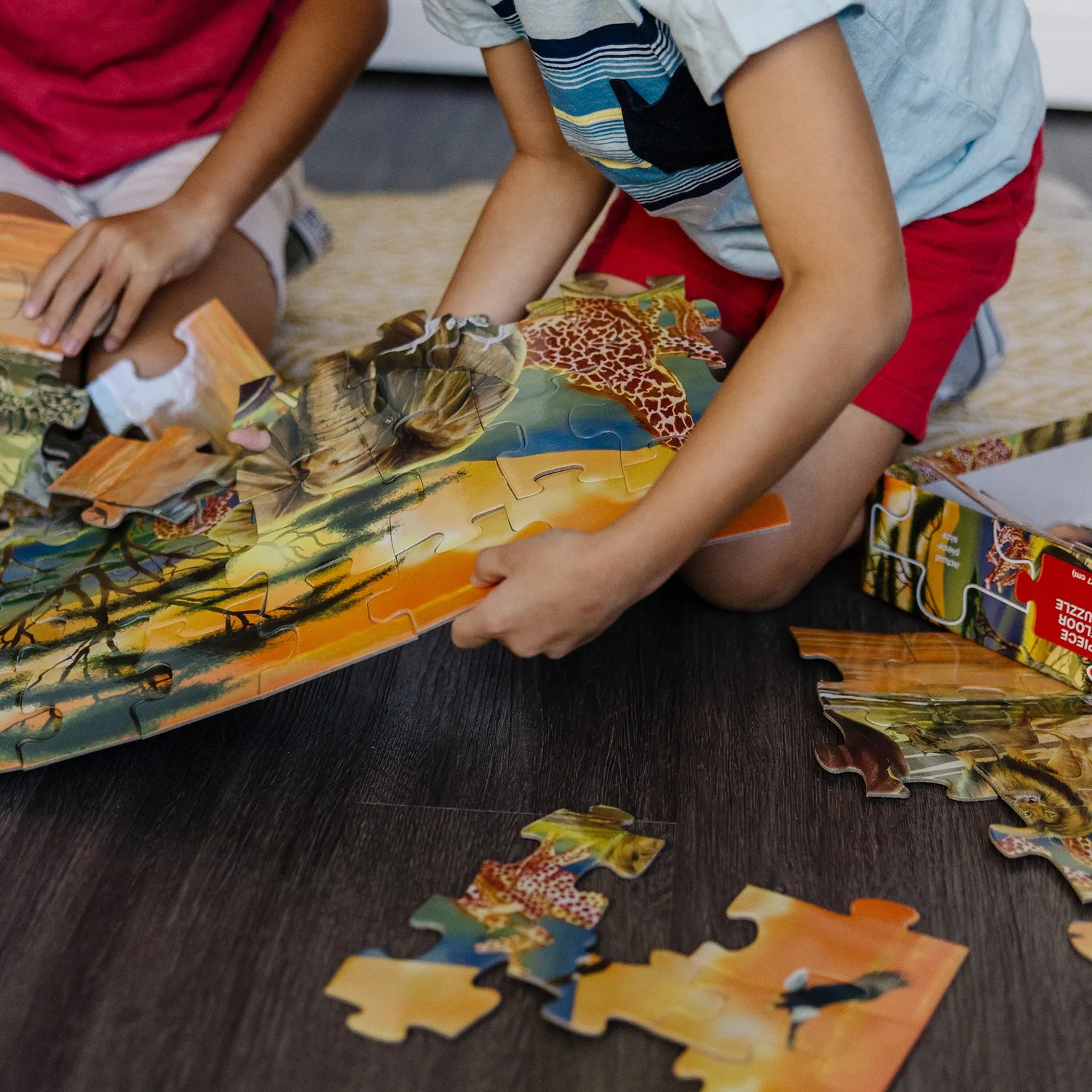 Melissa & Doug Safari Floor Puzzle Bodenpuzzle 100 Teile