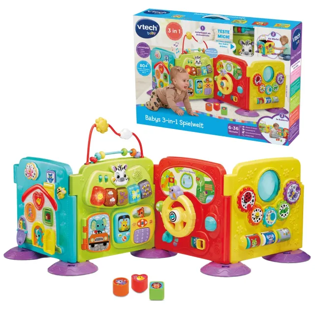 VTech Baby 3-in-1 Spielwelt Activity Board 6-36 Monate