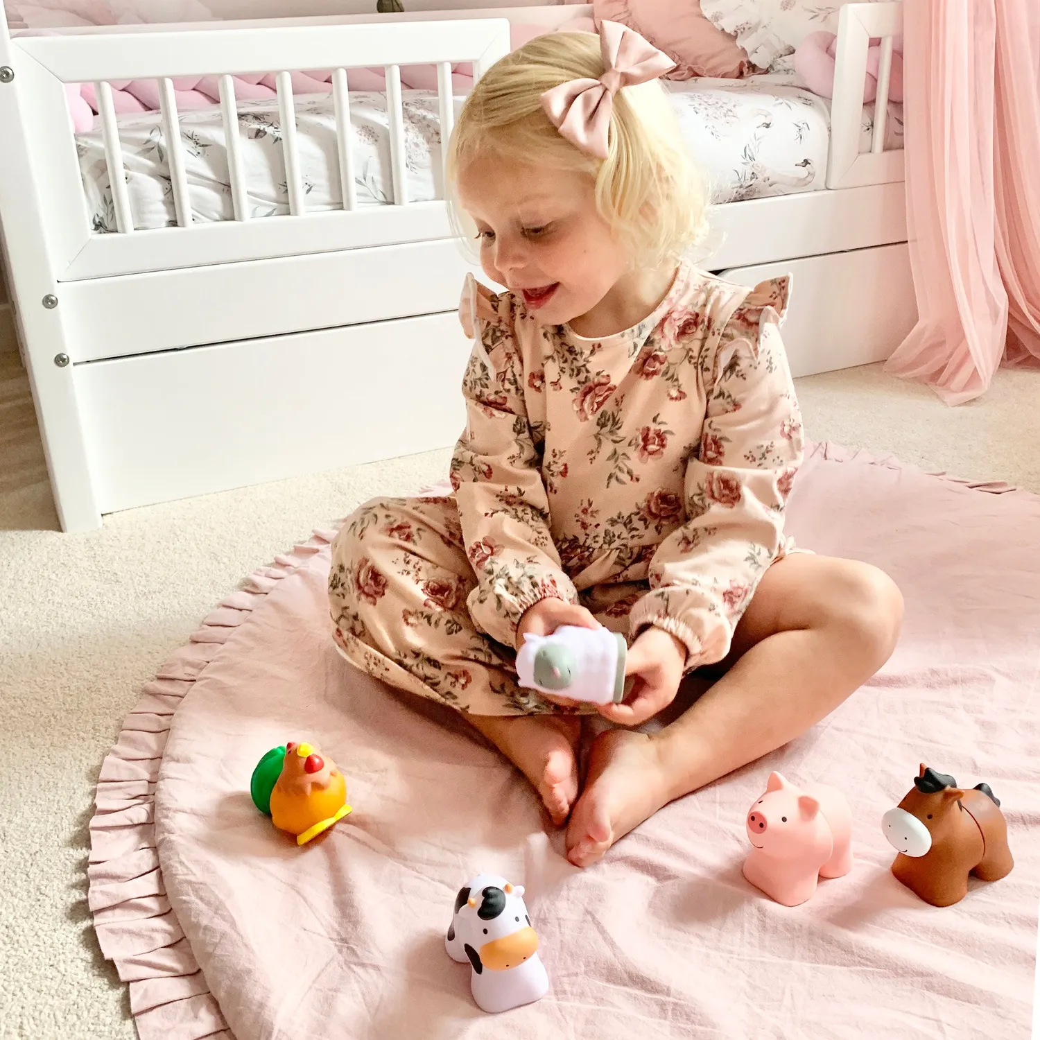 Melissa and Doug Pop Blocks Farm Animals Stecktiere 10-teilig Baby