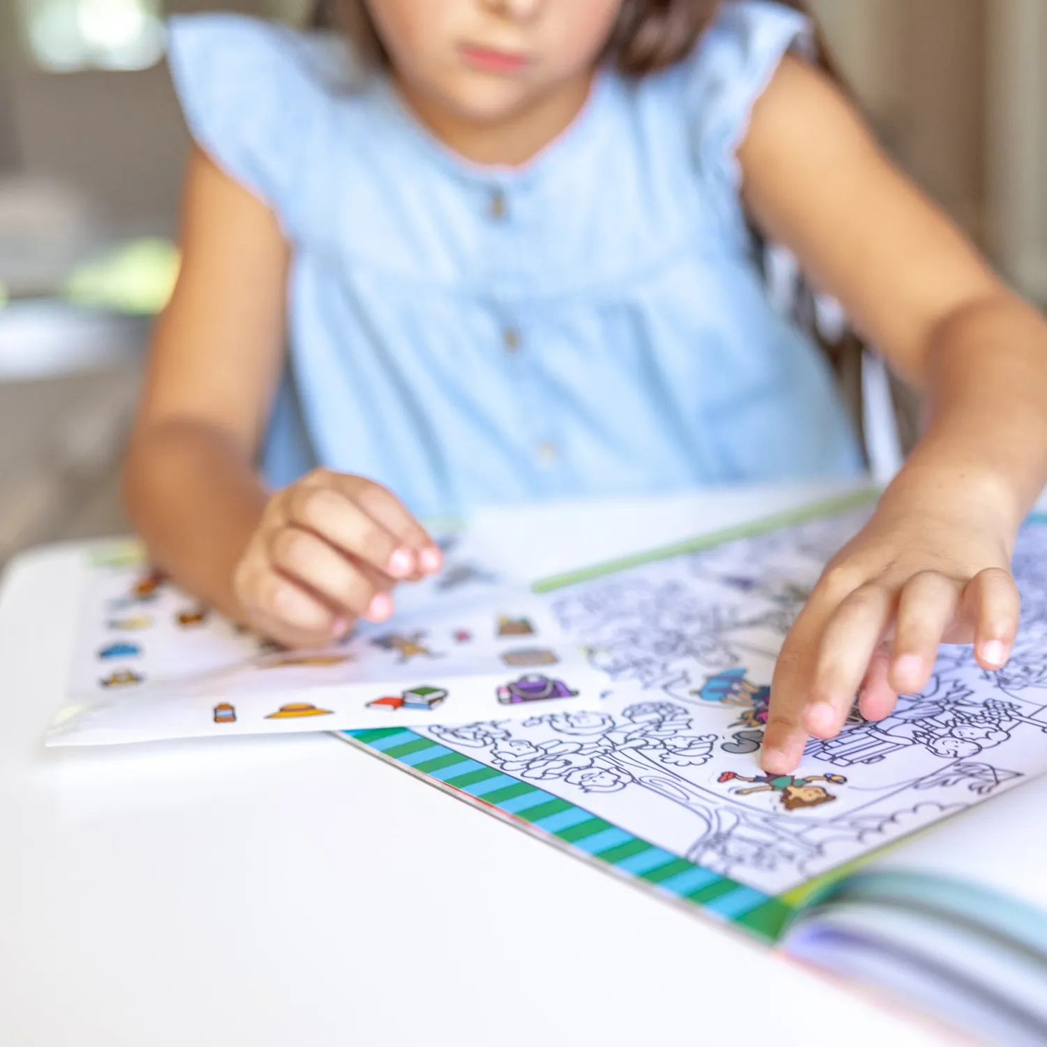 Melissa & Doug Around Town Seek & Find Stickerblock 400 Sticker