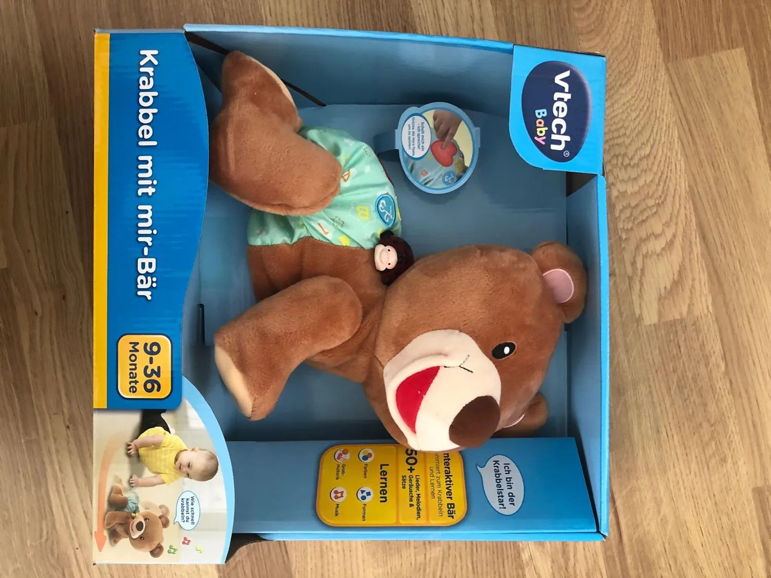 VTech Krabbel-mit-Mir-Bär Plüschtier Deutsch 9-36 Monate