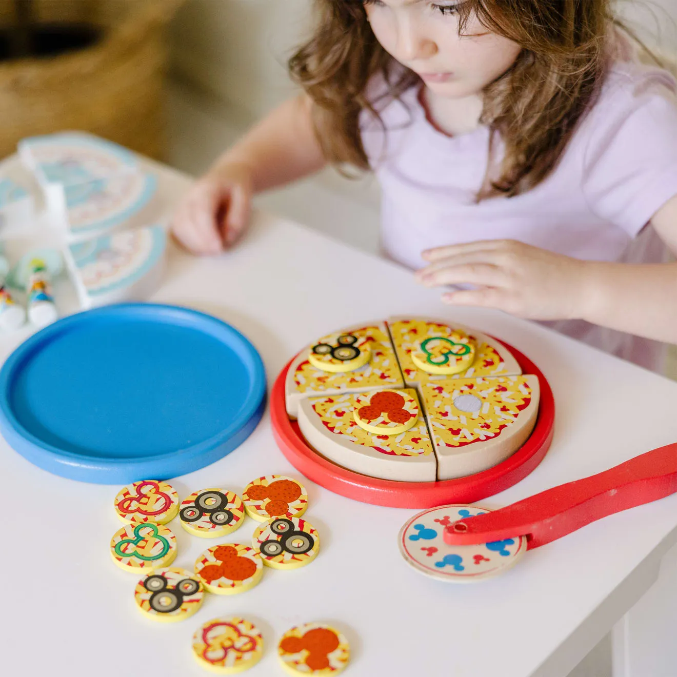 Melissa & Doug Mickey Mouse Pizza & Kuchen Spielset Holz