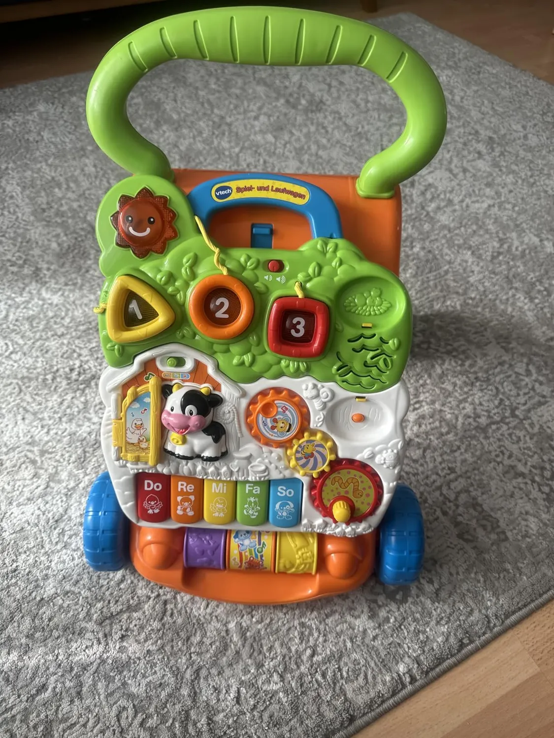 VTech Spiel- und Laufwagen Lauflernhilfe mit Spielboard