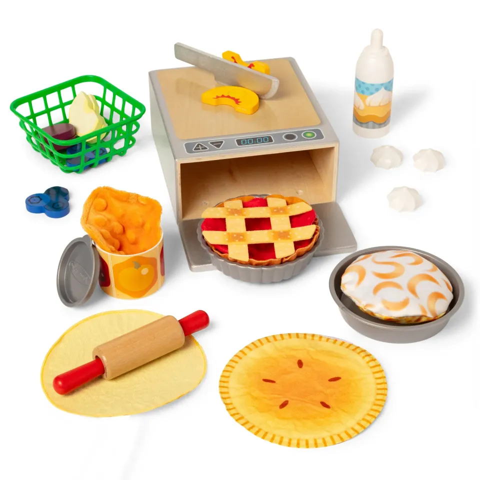 Melissa and Doug Make Bake Pies Kuchenspiel 27 Teile Holz