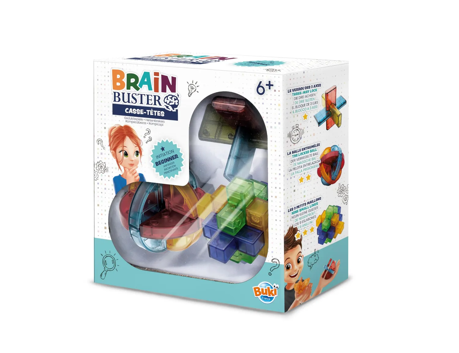 Buki 6206 Geduldsspiel Anfänger 3er-Set Metall