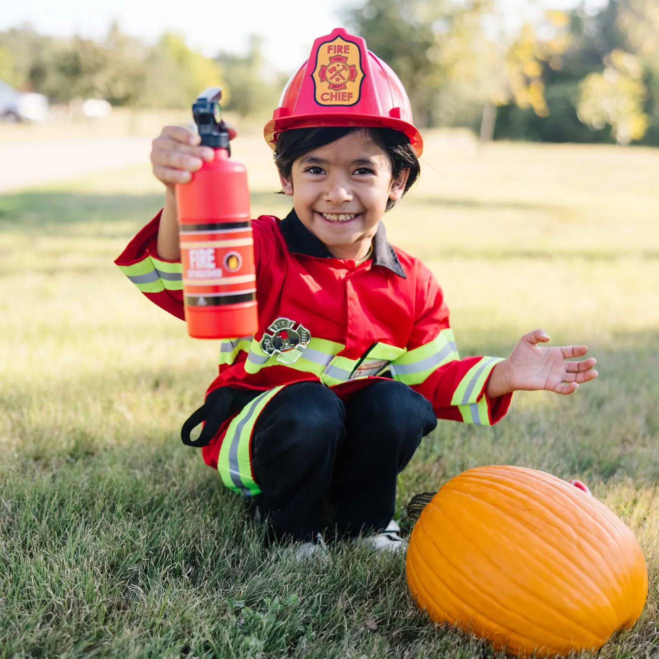 Melissa & Doug Fire Chief Feuerwehrkostüm Set 3-6 Jahre