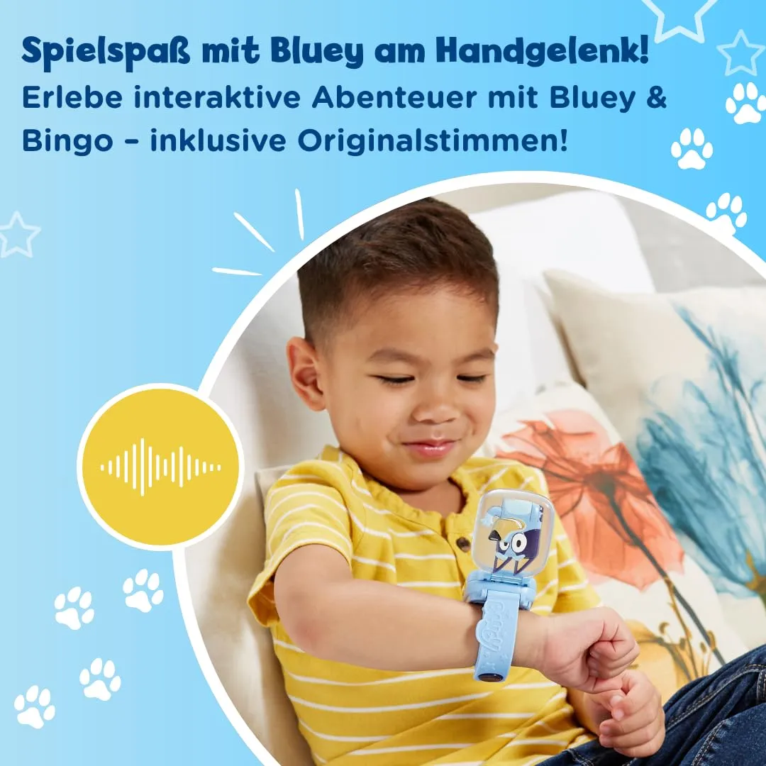 VTech Bluey Lernuhr Kinderuhr mit 4 Spielen 3-6 Jahre