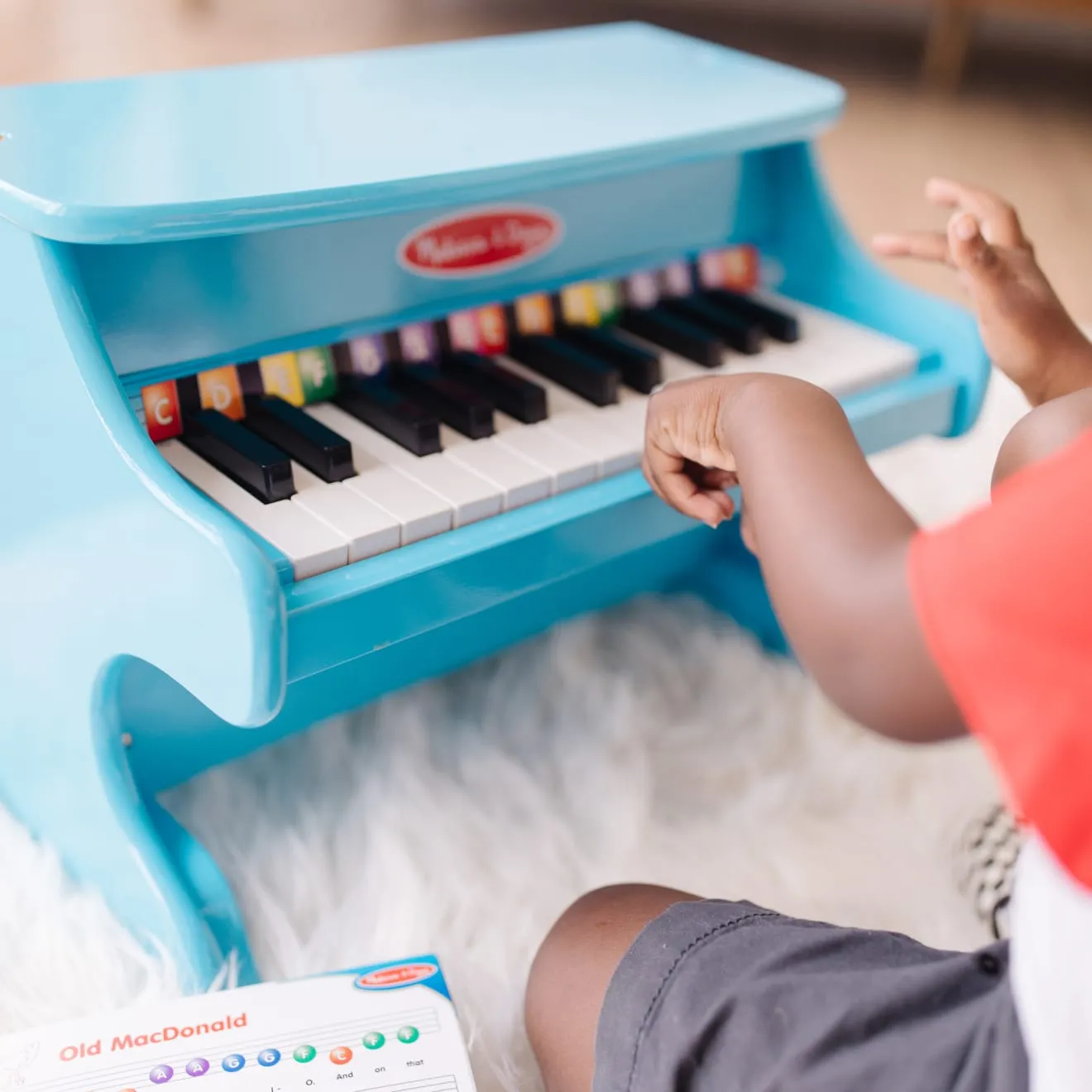 Melissa & Doug Blue Piano Kinderklavier Holz 25 Tasten blau