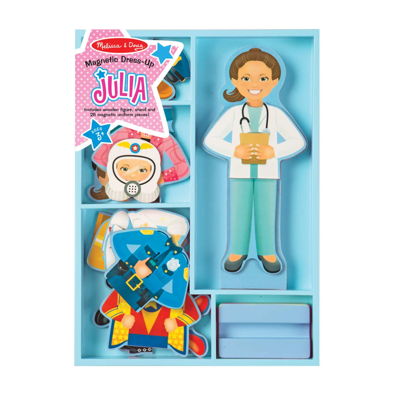 Melissa and Doug Julia Anziehfigur Magnetspiel Berufe 24tlg