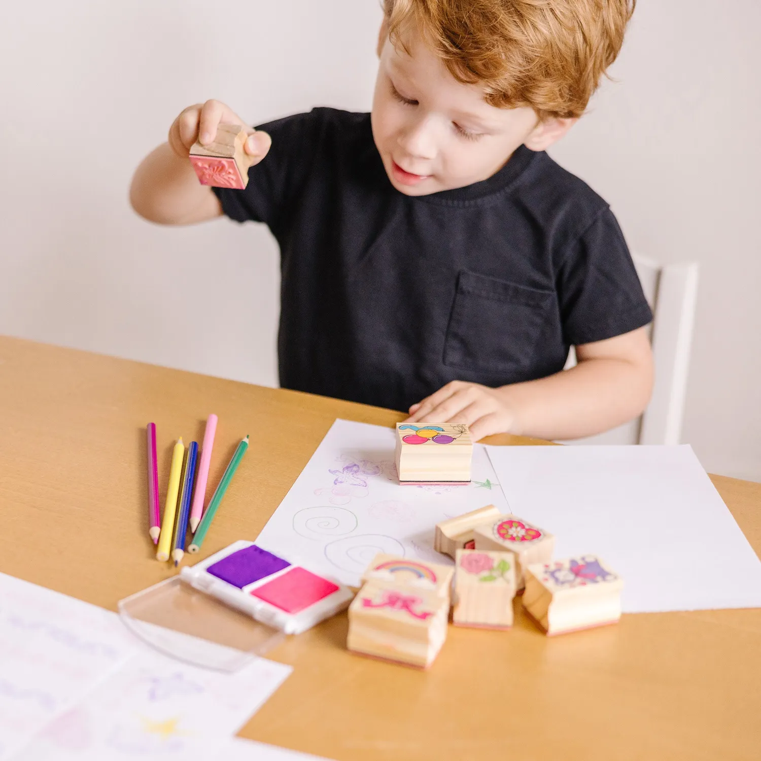 Melissa & Doug Friendship Holz Stempelset 9 Stempel