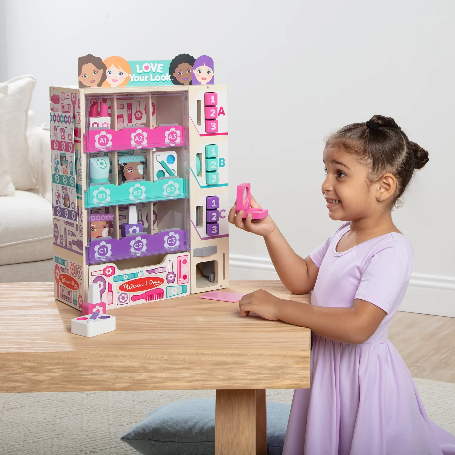 Melissa & Doug Sort Stock Select Beauty Kiosk Holzspielzeug