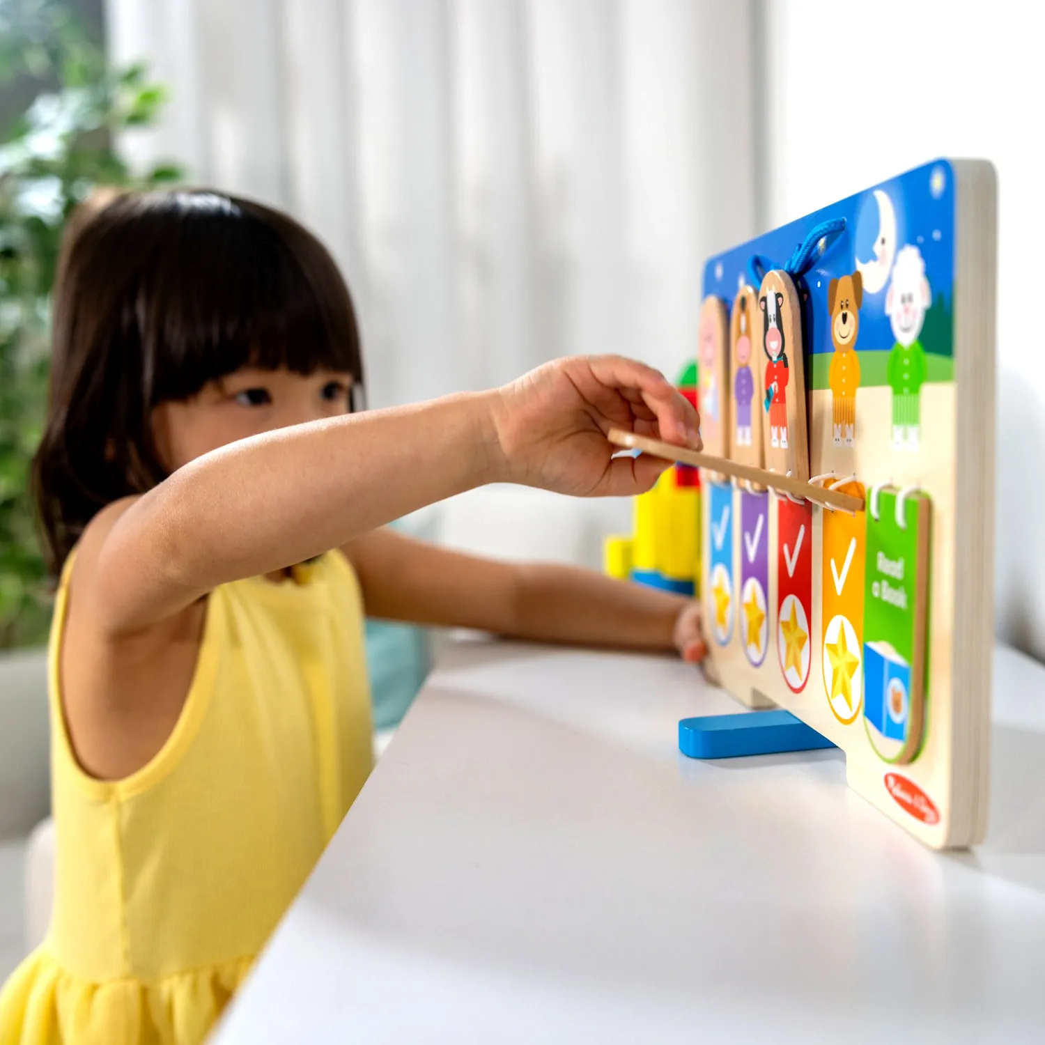 Melissa & Doug My Daily Routines Chart Lerntafel Morgen Abend