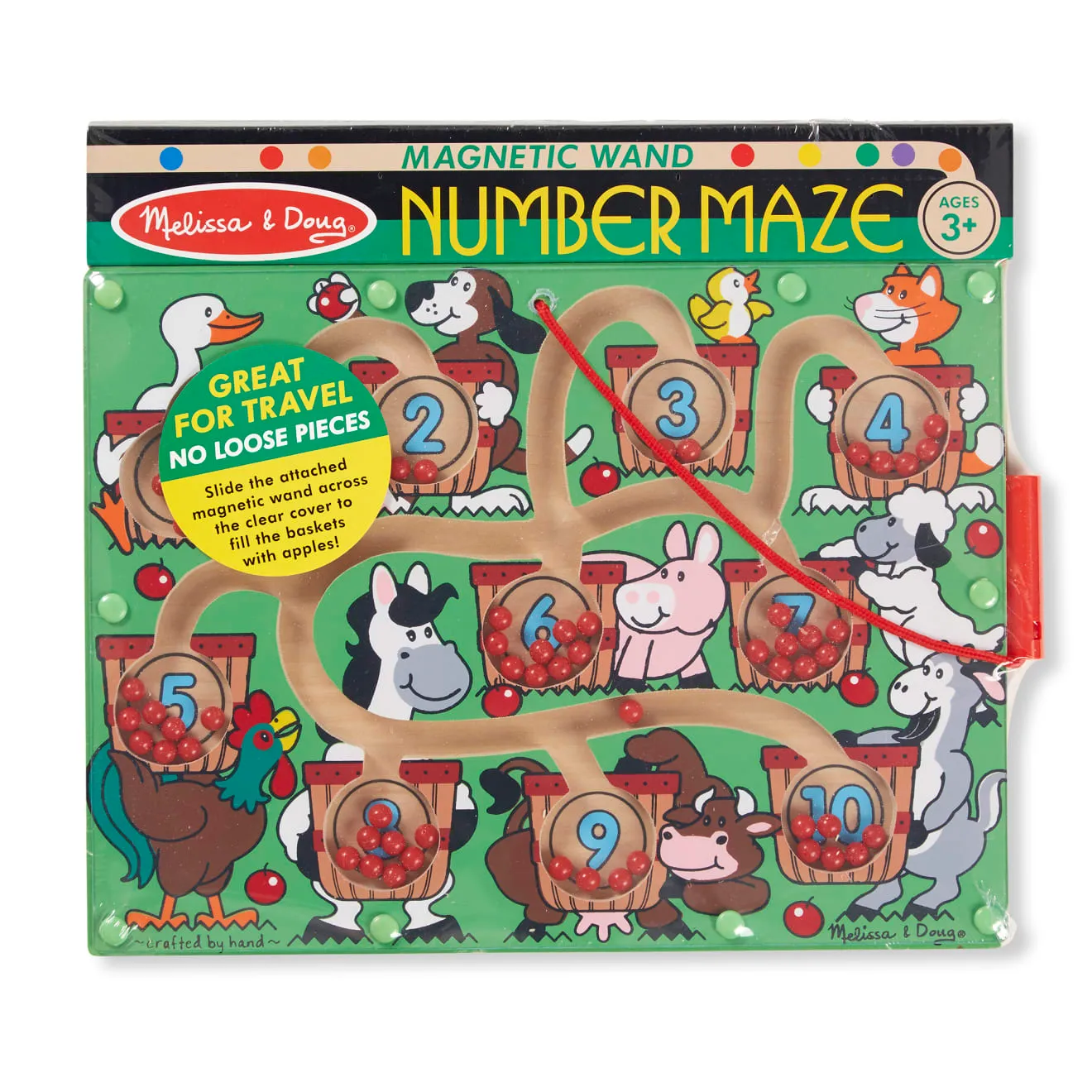 Melissa & Doug Number Maze Magnetspiel Zählen lernen
