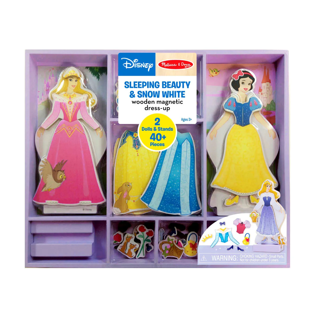 Melissa & Doug Dornröschen Schneewittchen Anziehpuppen
