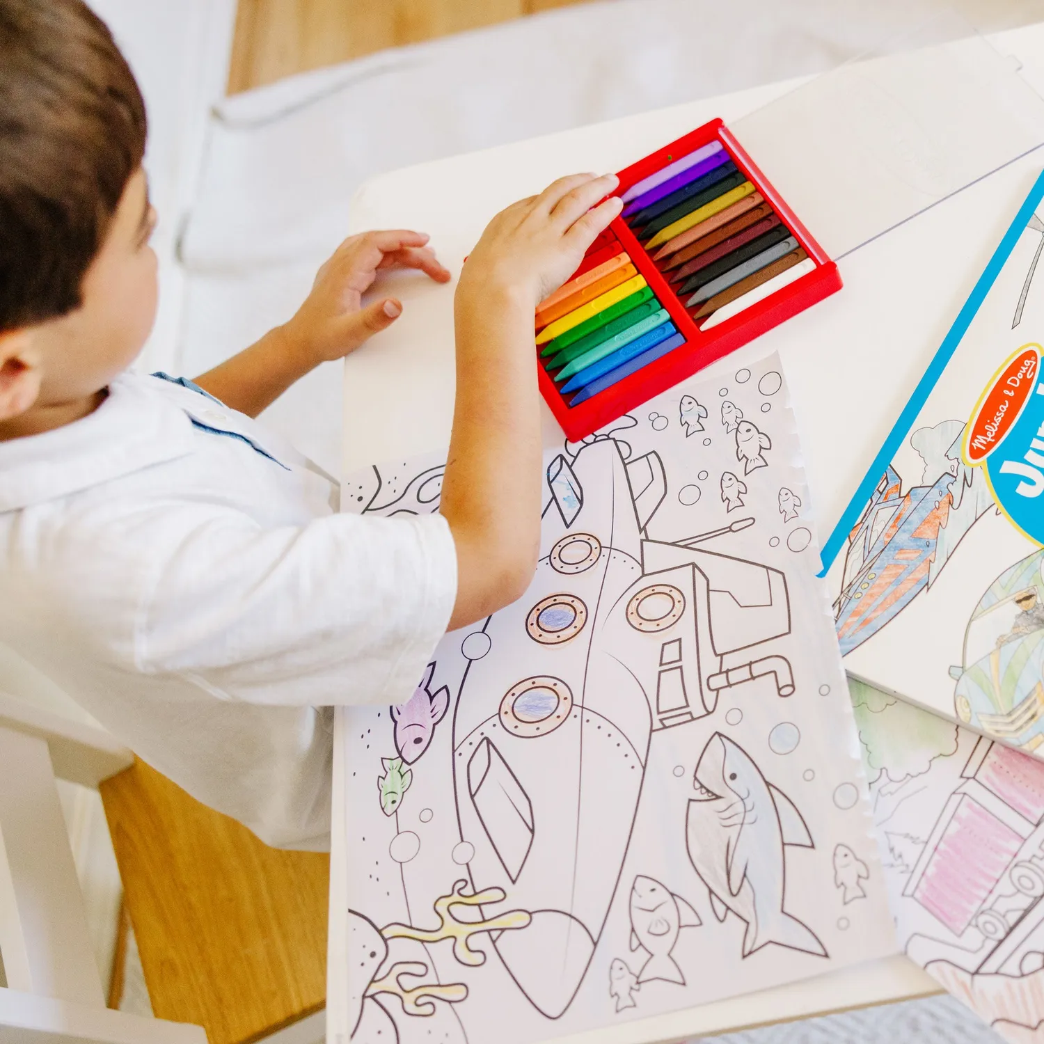 Melissa & Doug Jumbo Coloring Pad Vehicles Malblock