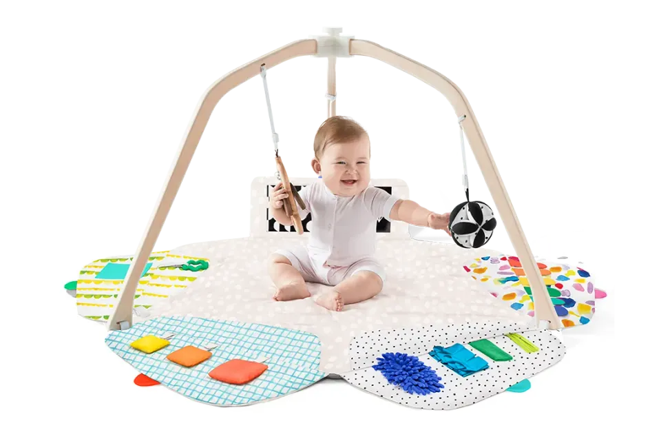 Lovevery Play Gym Babygym Krabbeldecke 5 Zonen Holz