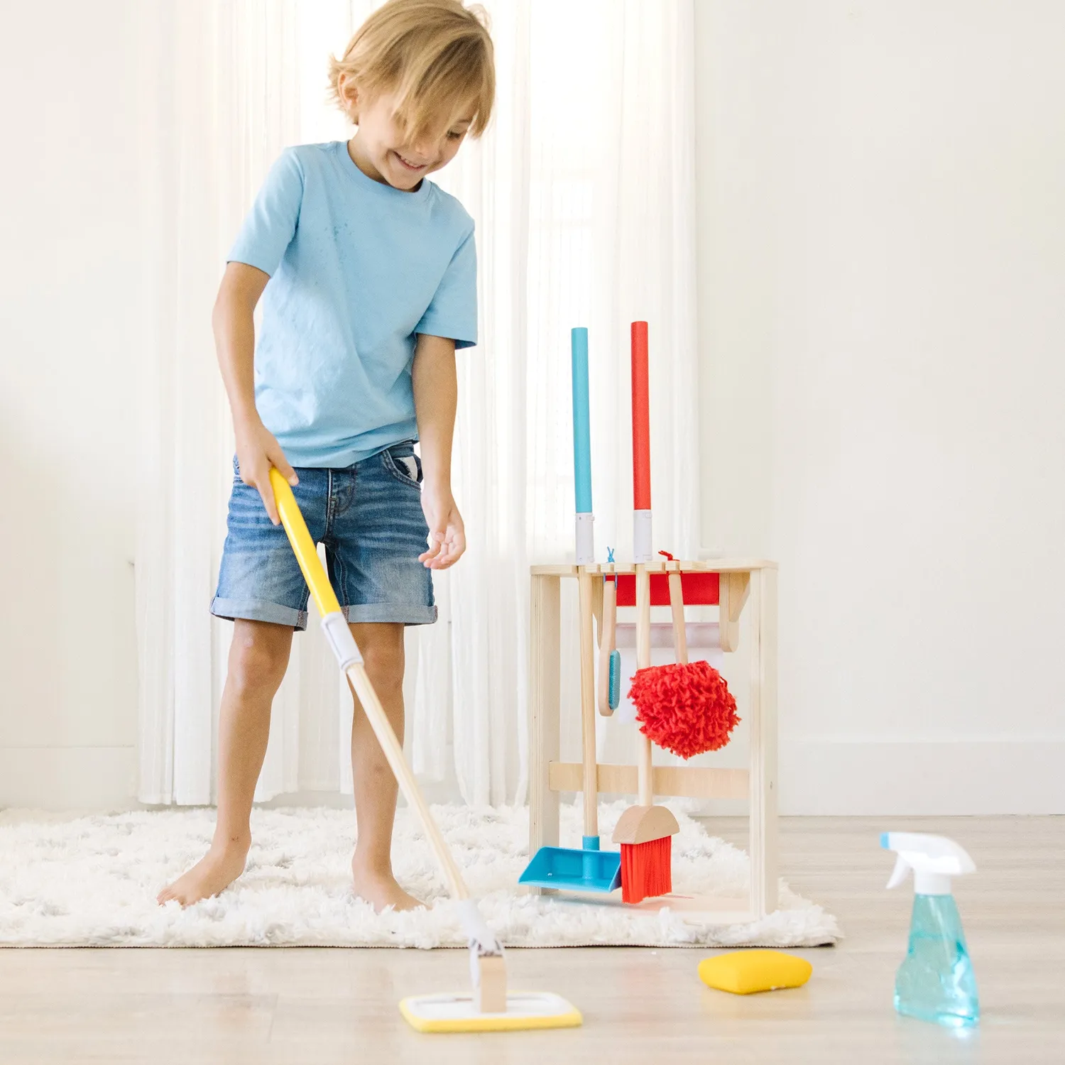 Melissa & Doug Deluxe Sparkle & Shine Putzset Holz 9-teilig