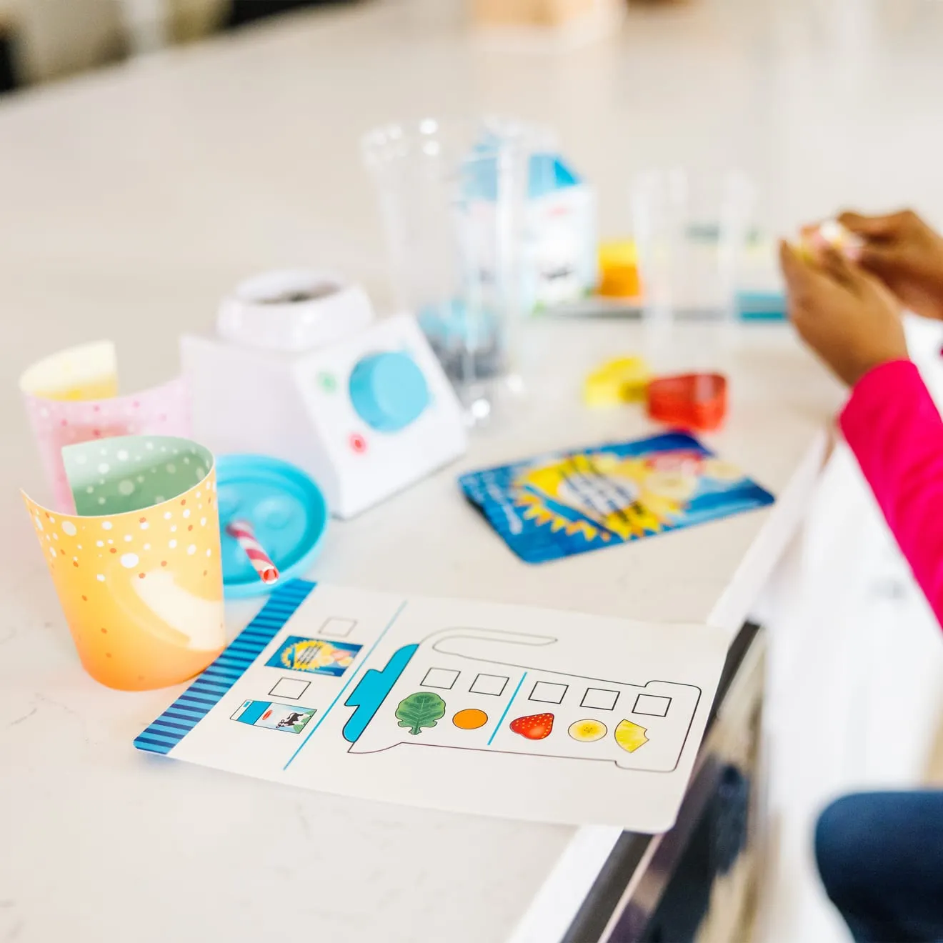 Melissa & Doug Smoothie Maker Spielset 22-teilig Holzfrüchte