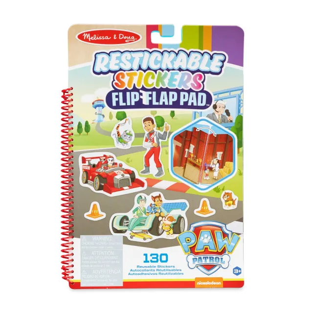 Melissa & Doug PAW Patrol Flip-Flap Stickerbuch wiederverwendbar