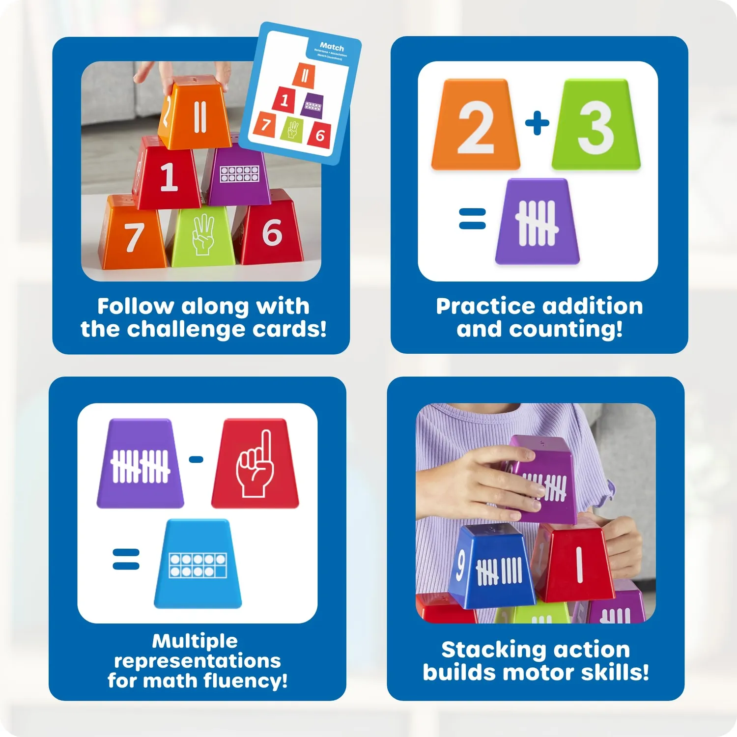 Learning Resources Zahlen Stapelbecher Lernspiel 10 Becher Rechnen