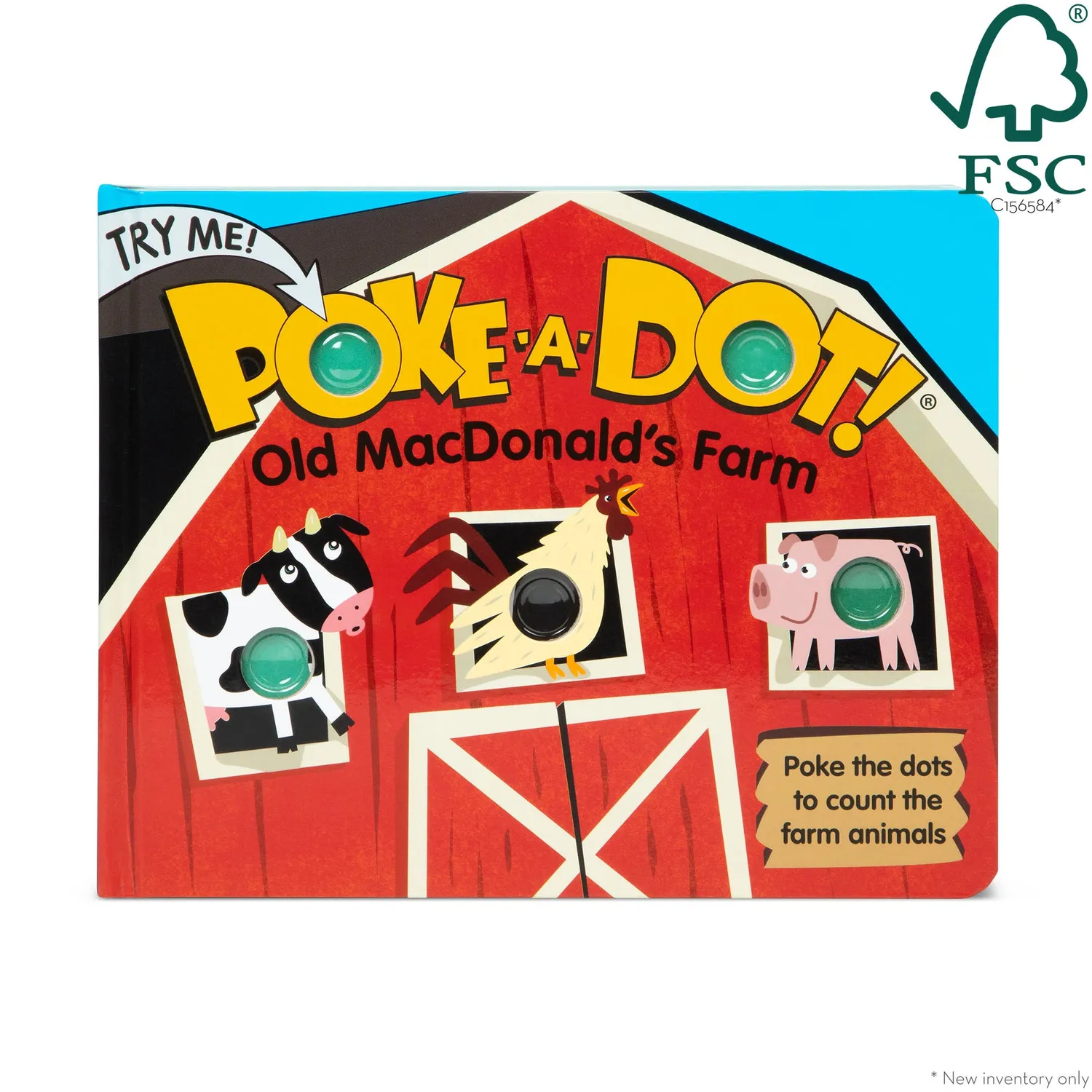 Melissa & Doug Poke-a-Dot Old MacDonald's Farm Pappbilderbuch Bauernhof