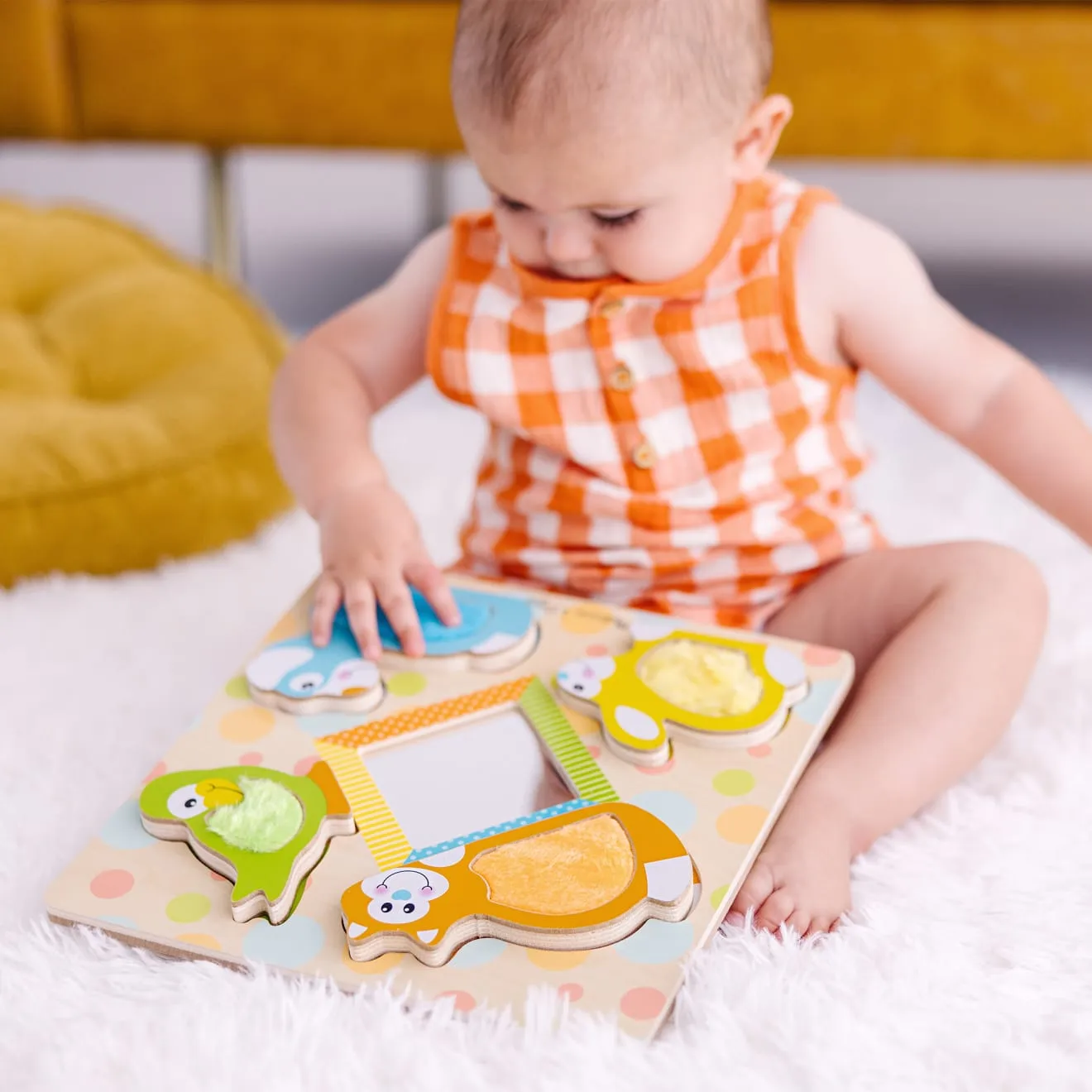 Melissa & Doug First Play Peek-a-Boo Pets Puzzle Holz