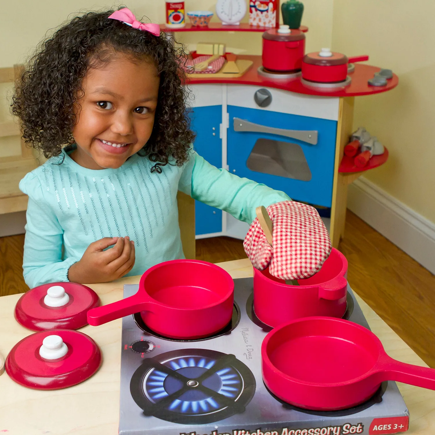 Melissa & Doug Küchen Zubehör Spielset Holz 8-teilig