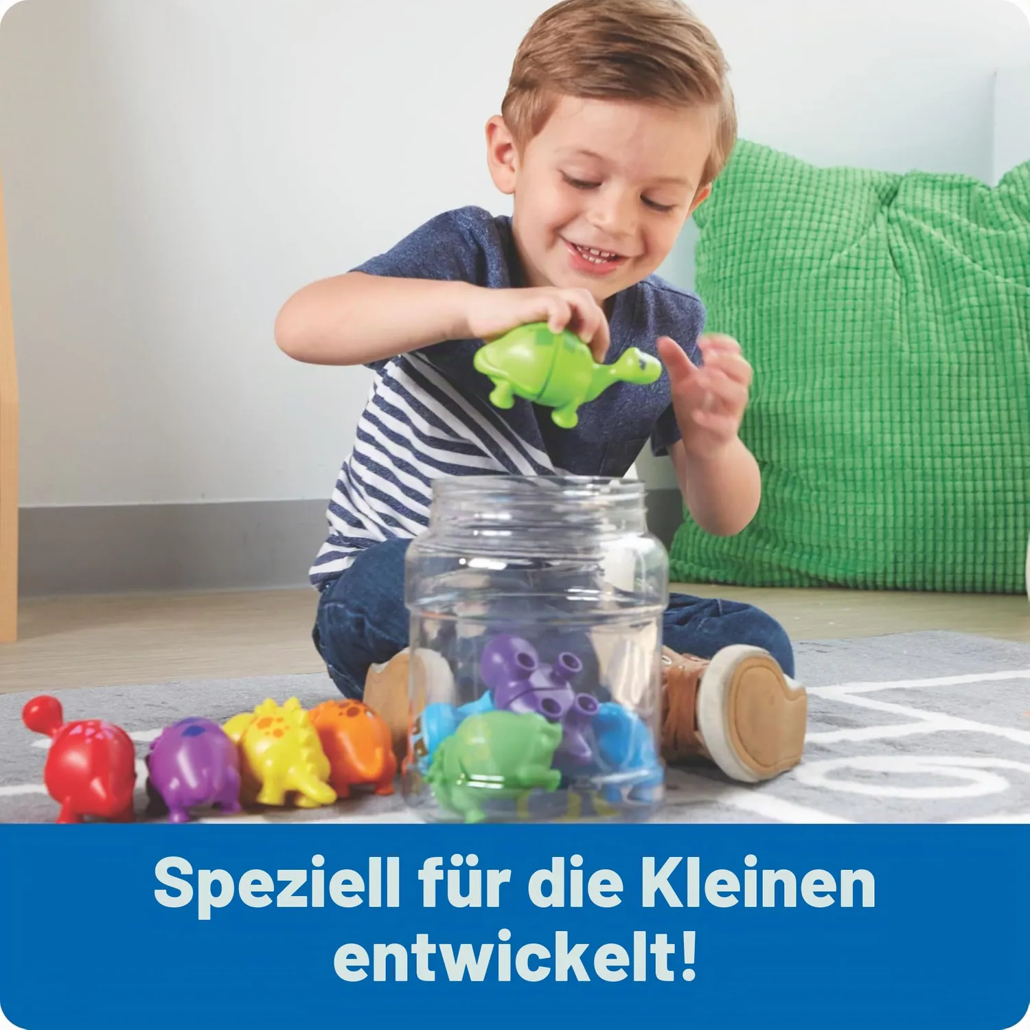 Learning Resources Snap-n-Learn Dino-Steckfiguren 9er-Set