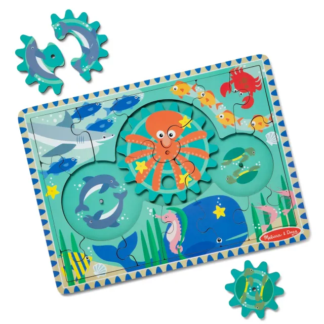 Melissa & Doug Wooden Underwater Gear Puzzle 18 Teile Holzpuzzle