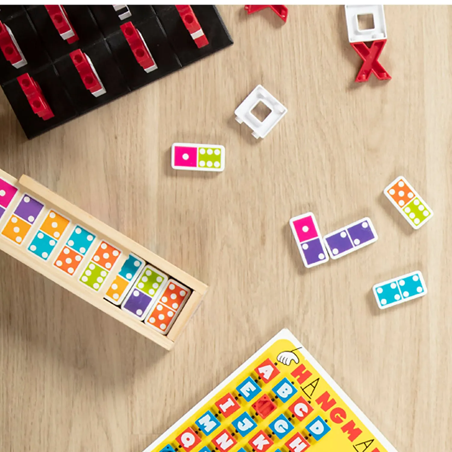 Melissa & Doug Dominoes Dominospiel Holz 28 Steine