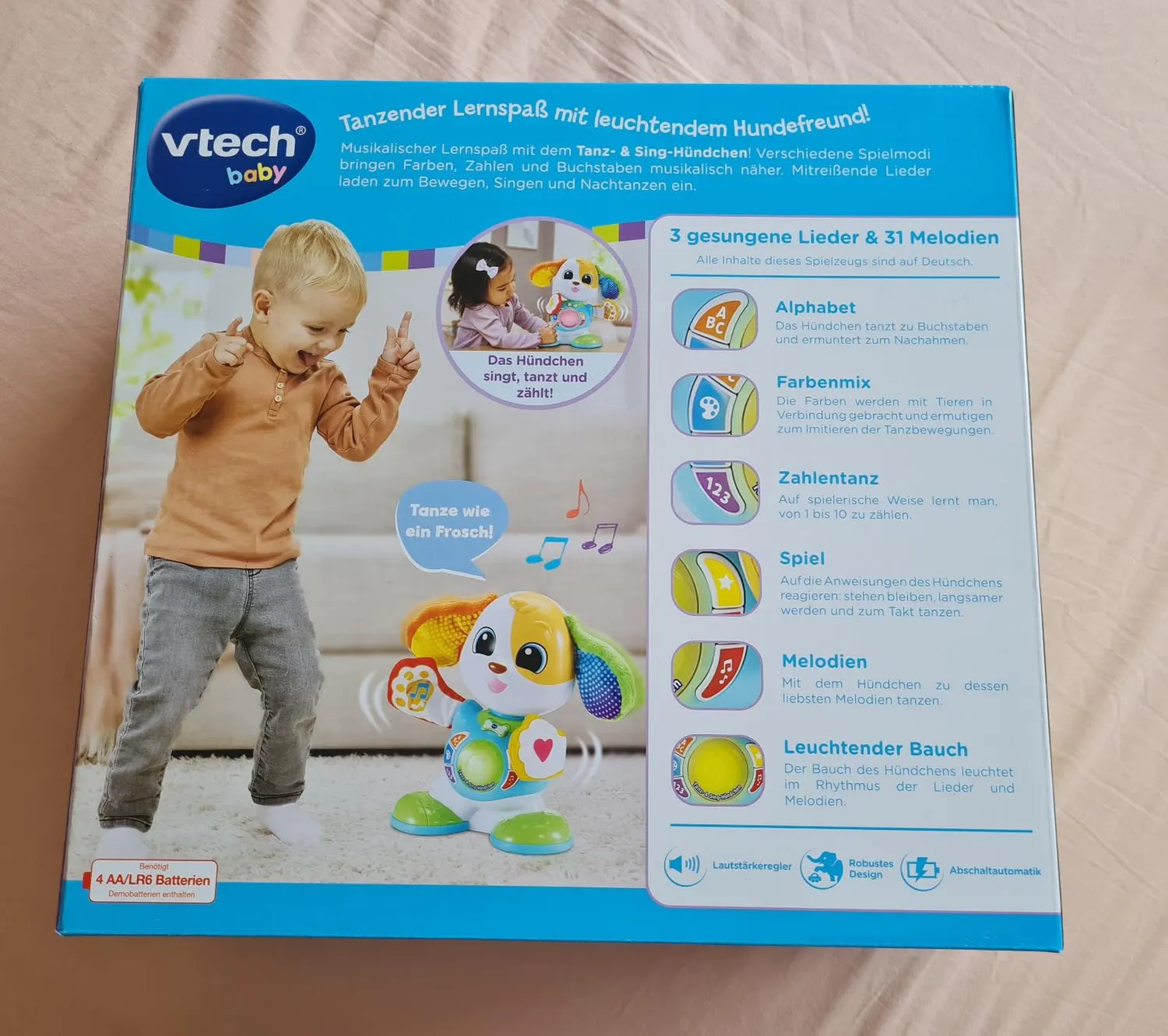 Vtech Tanz- & Sing-Hündchen Lernspielzeug Musik Farben
