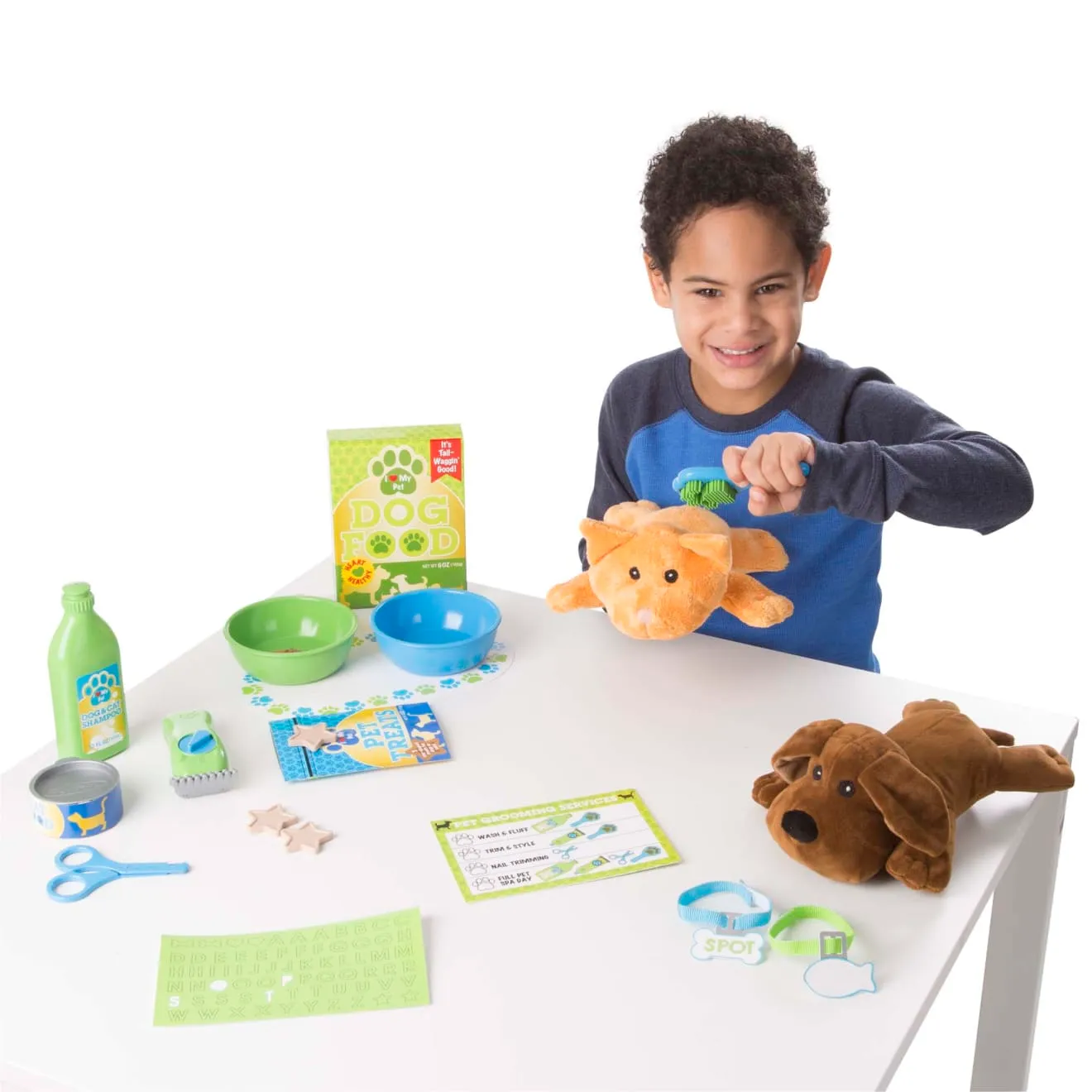 Melissa & Doug Pet Care Tierpflege-Set 24-teilig Plüsch