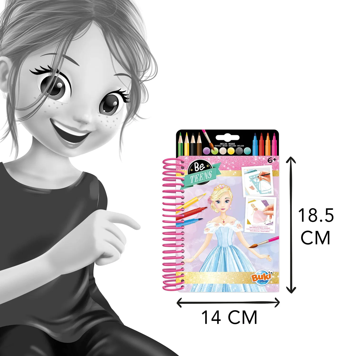 Buki CM101 Modebuch Prinzessinnenkleider Bastelset