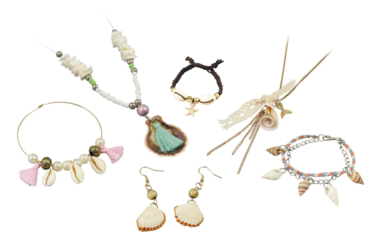 Buki BE122 Muschelschmuck Bastelset 6 Schmuck ab 8 Jahre