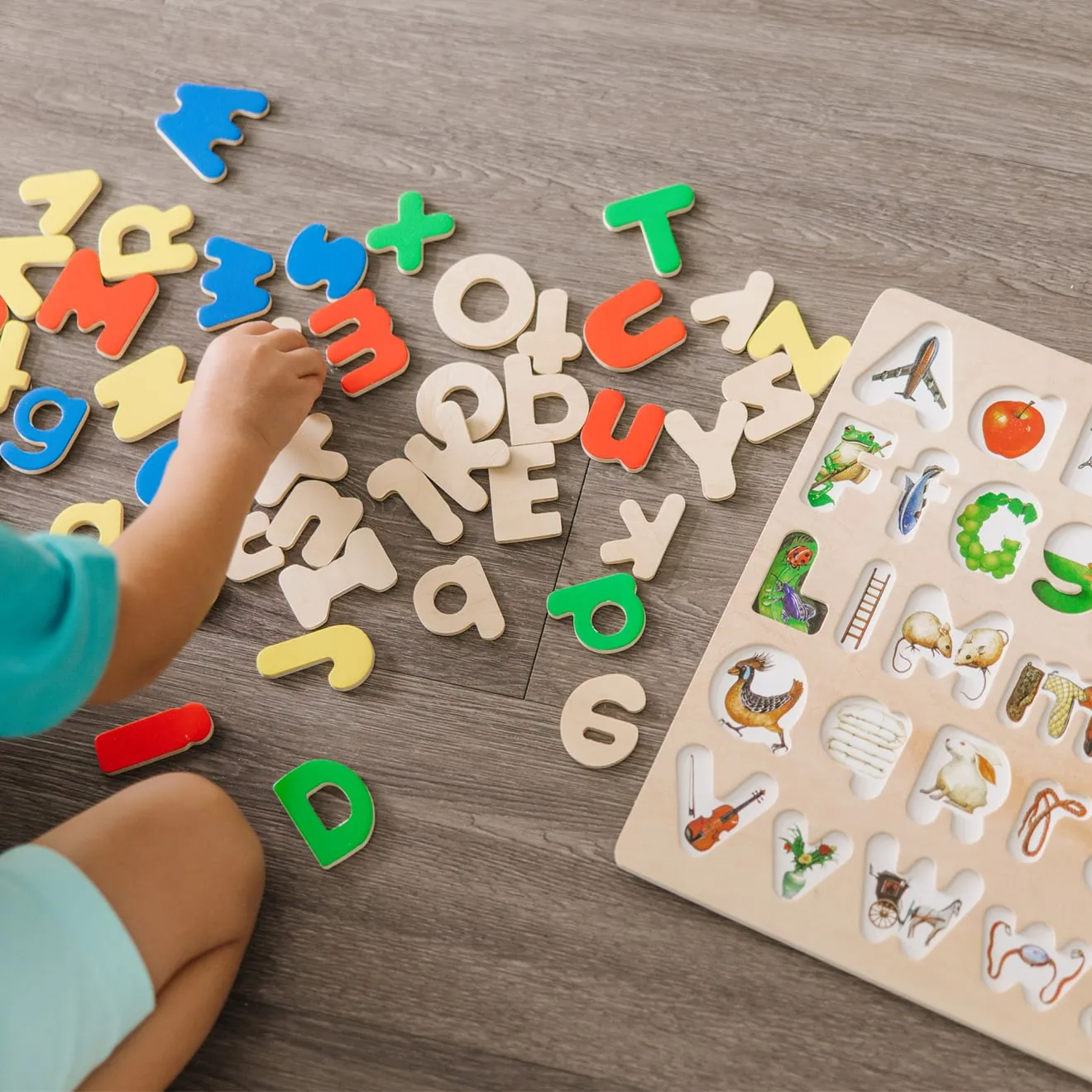 Melissa & Doug Upper & Lower Case Alphabet Puzzle Holz 52-teilig