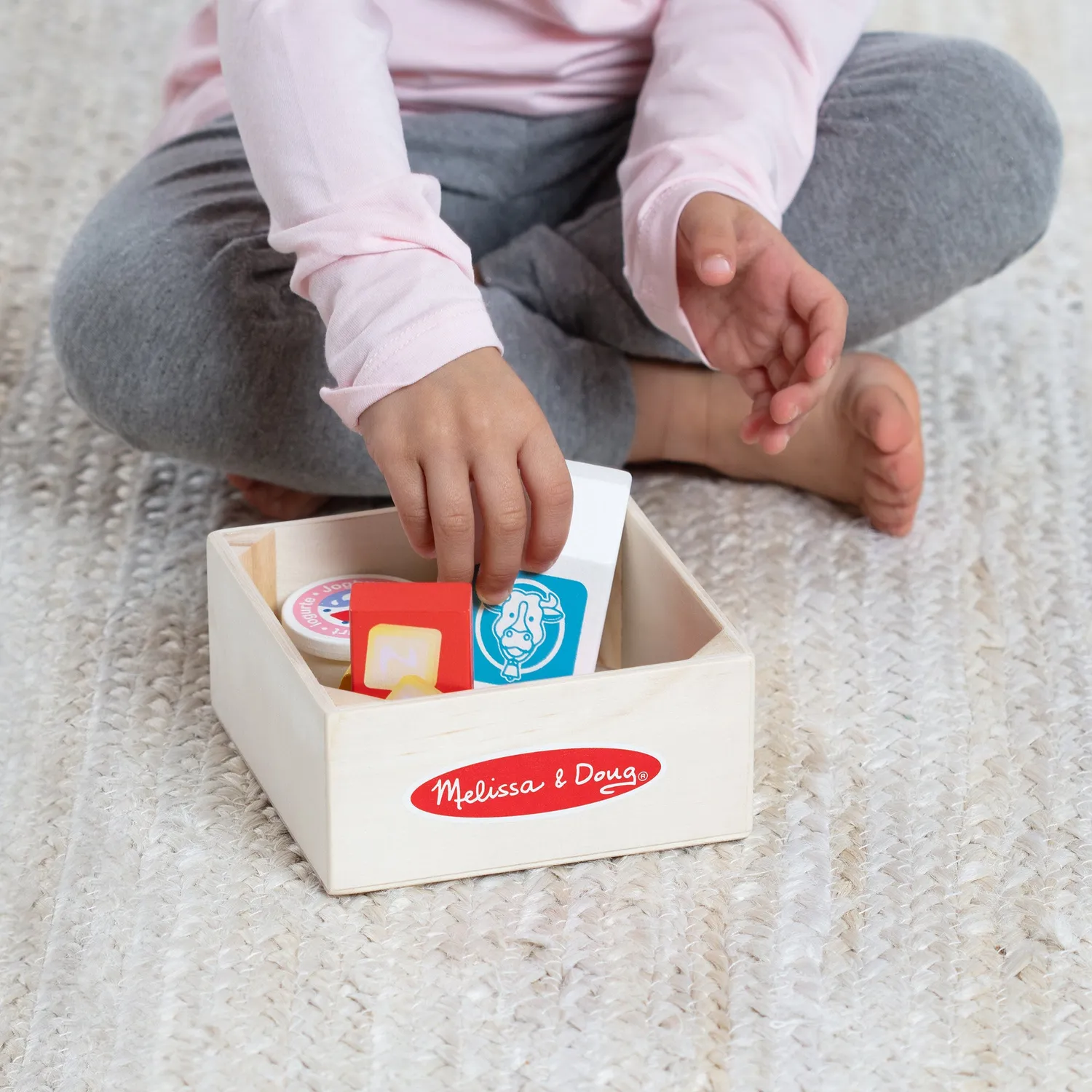 Melissa & Doug Food Groups Dairy Spiellebensmittel Holz Milchprodukte