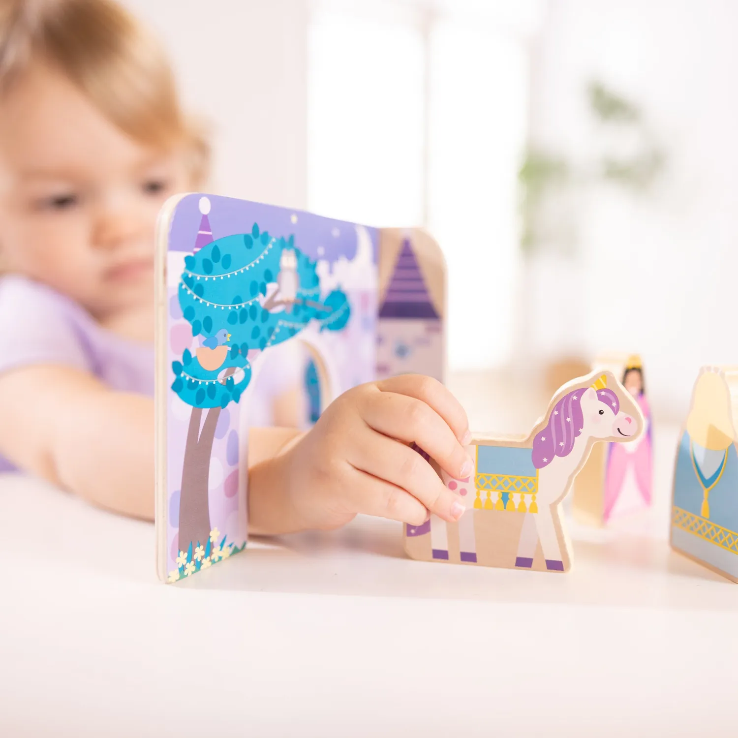 Melissa & Doug Wooden Fairy Tale Spielset Schloss Holz