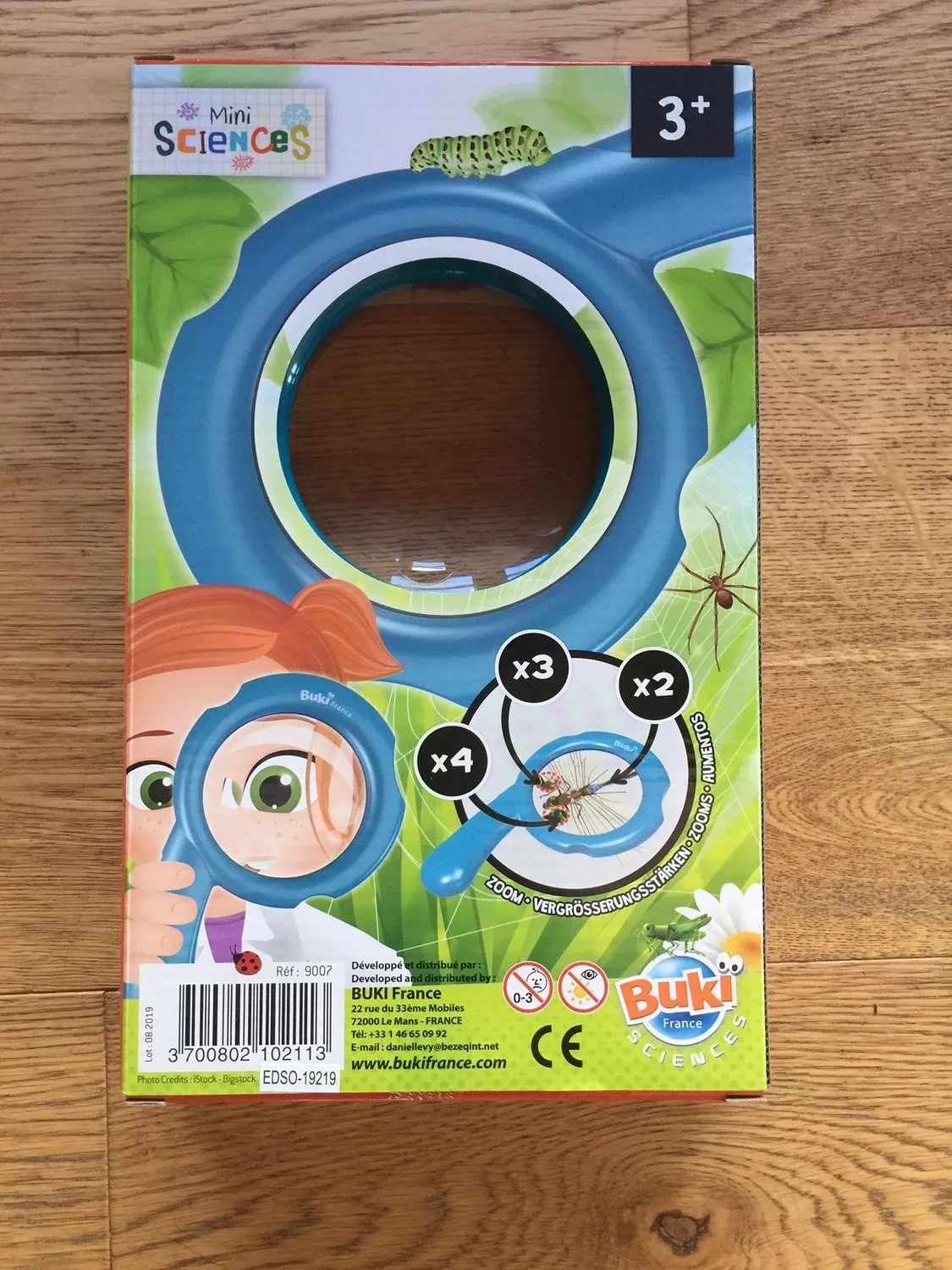 Buki Mini Sciences 9007 Lupe 10 cm 4-fach für Kinder