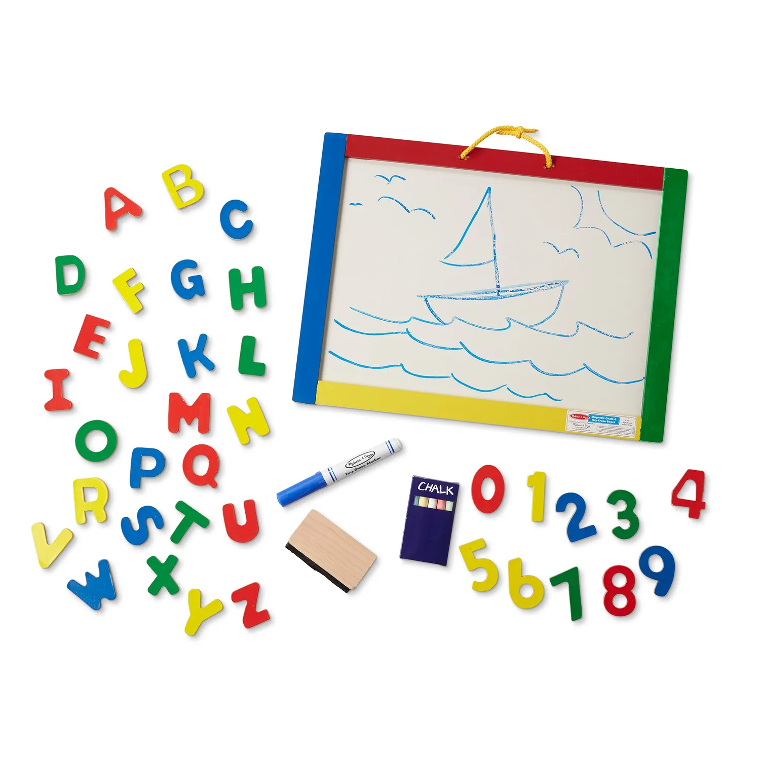 Melissa & Doug Magnet Kreidetafel Whiteboard Buchstaben 40x30cm