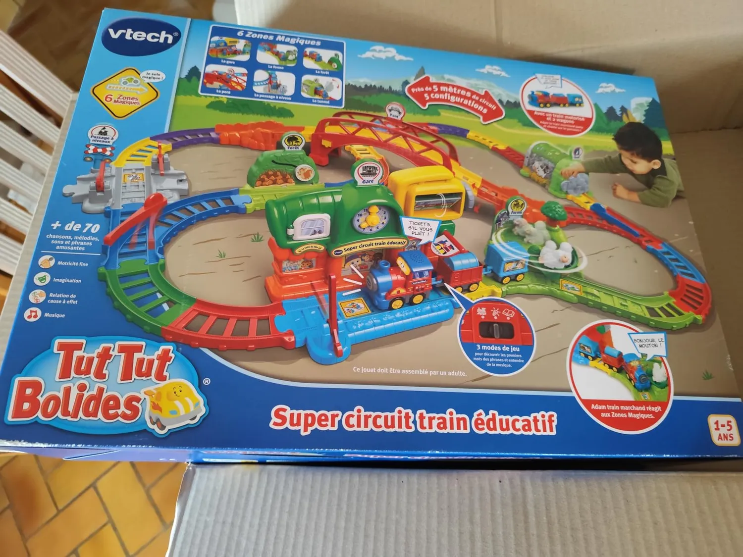 VTech Tut Tut Bolides Super Circuit Eisenbahn Adam Zug