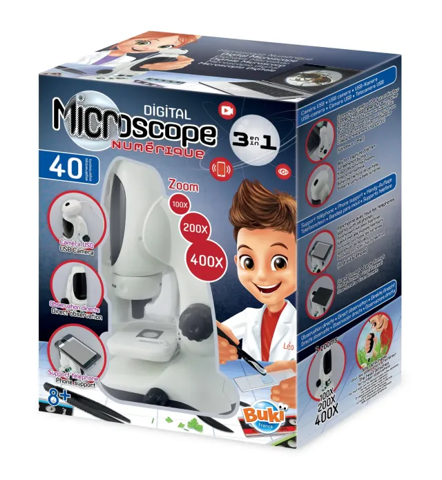 Buki MR700 Video-Mikroskop Kinder ab 8 Jahren 400x