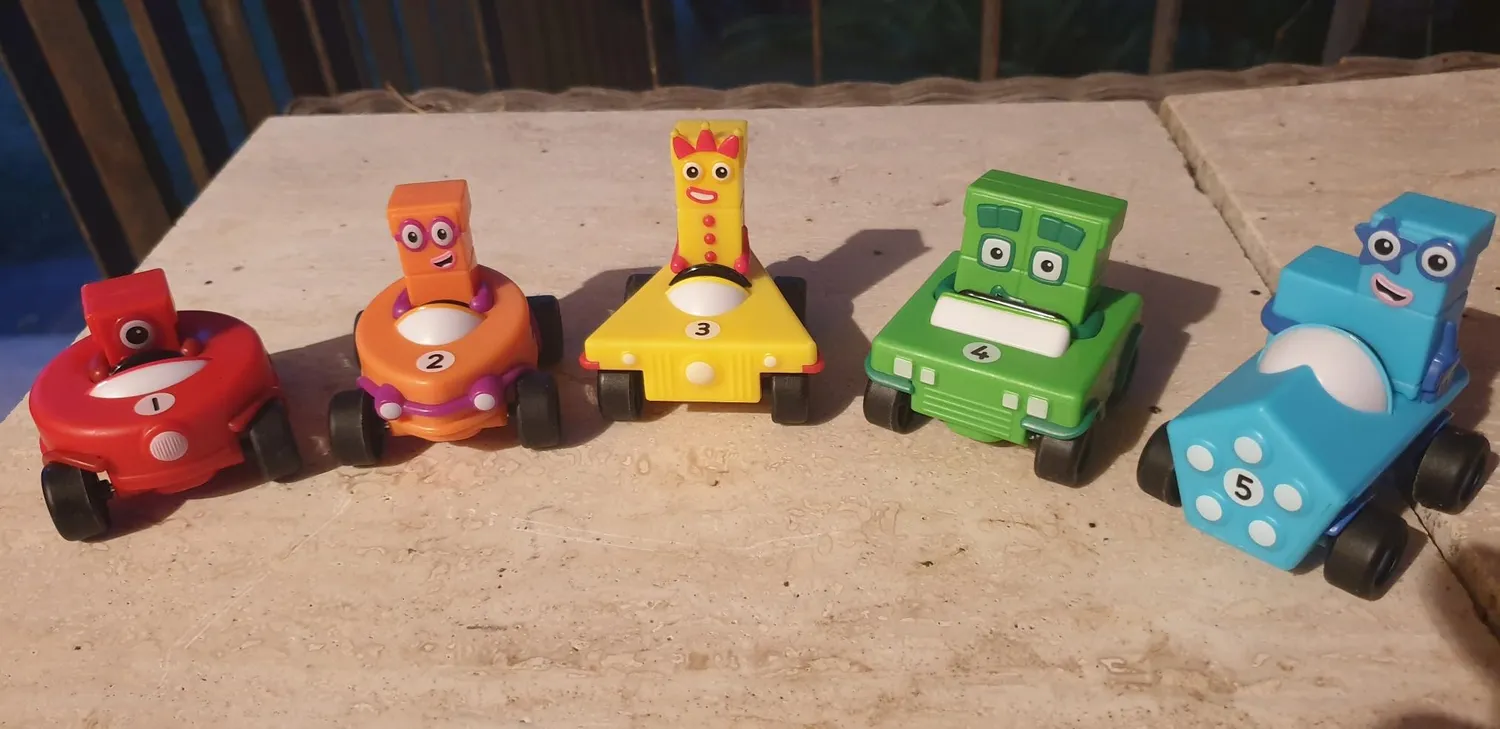 Learning Resources Numberblocks Mini-Autoset Fahrzeuge 5er Set
