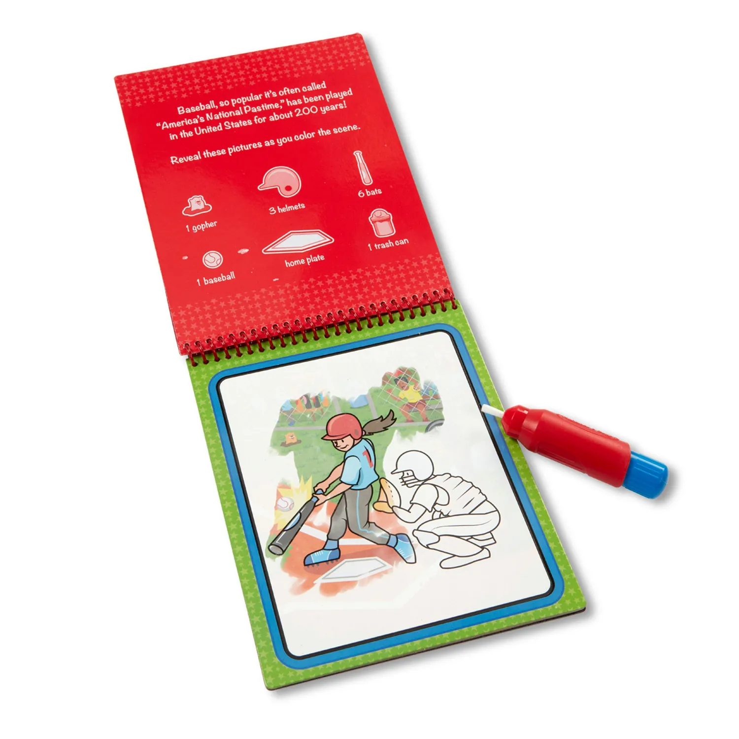 Melissa & Doug Water WOW Sports Wassermalbuch 4 Seiten