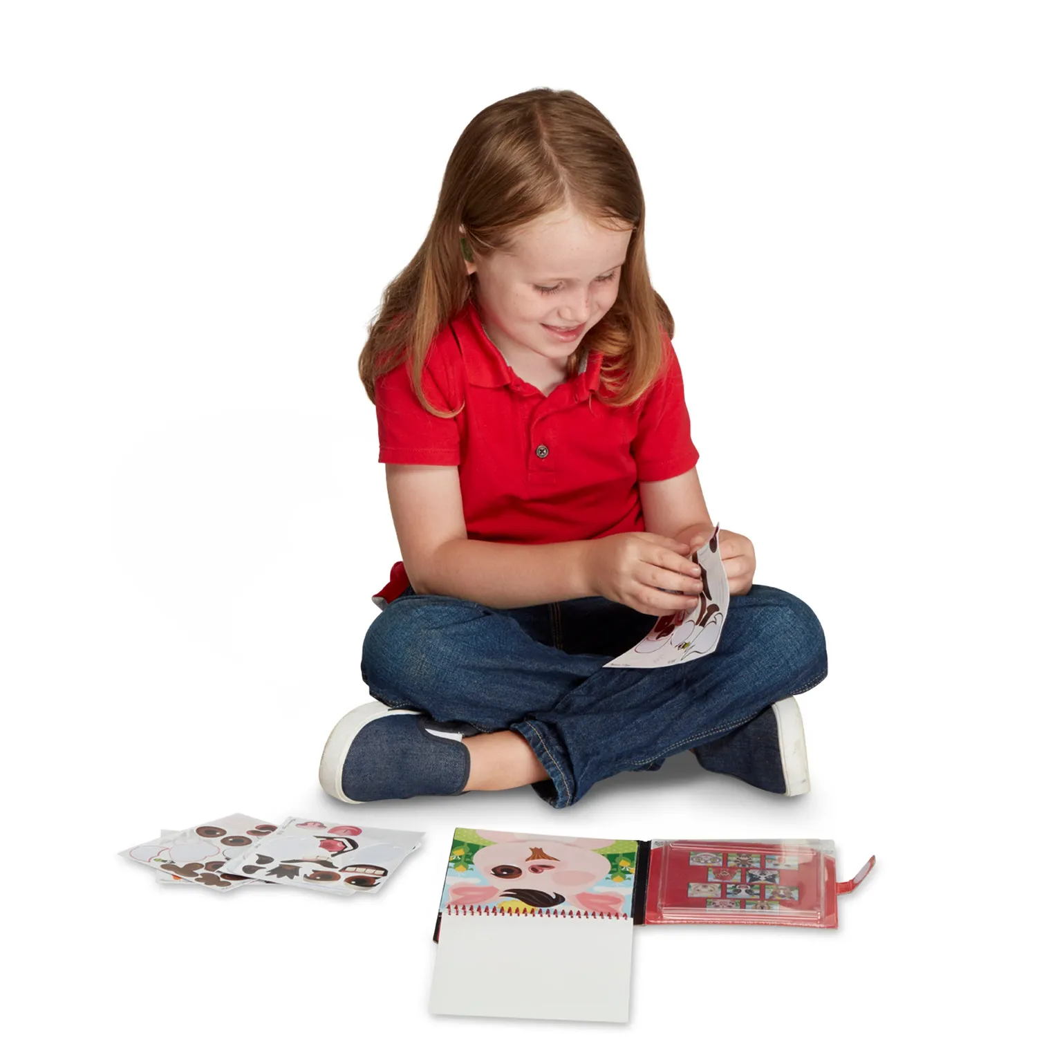 Melissa & Doug Make-a-Face Farm Stickerbuch Bauernhof 76 Sticker